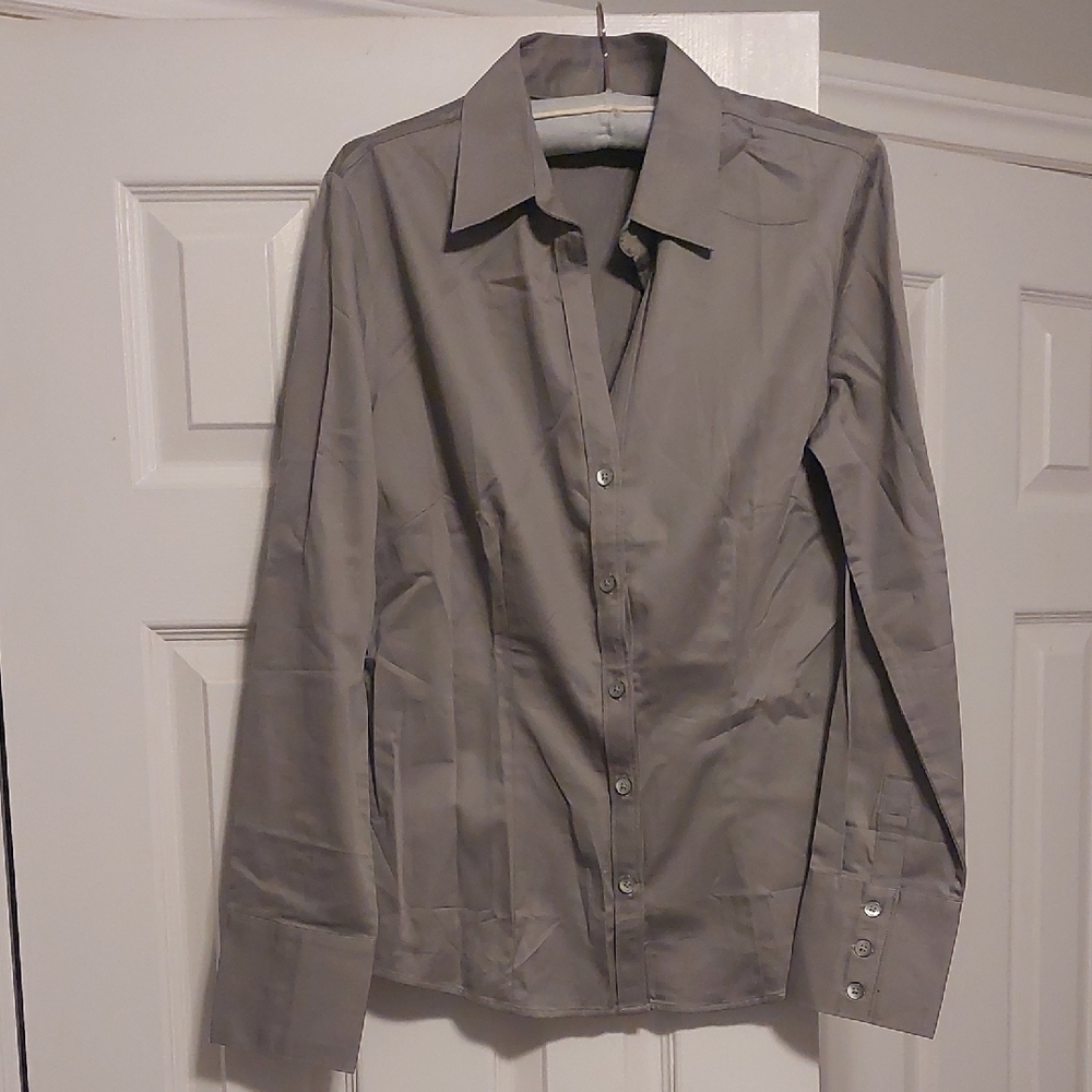 Banana Republic Light Gray Dress Shirt